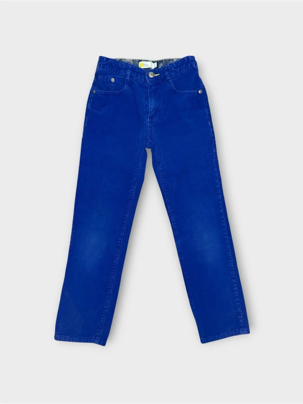 Mini Boden Blue Corduroy Straight Leg Pants